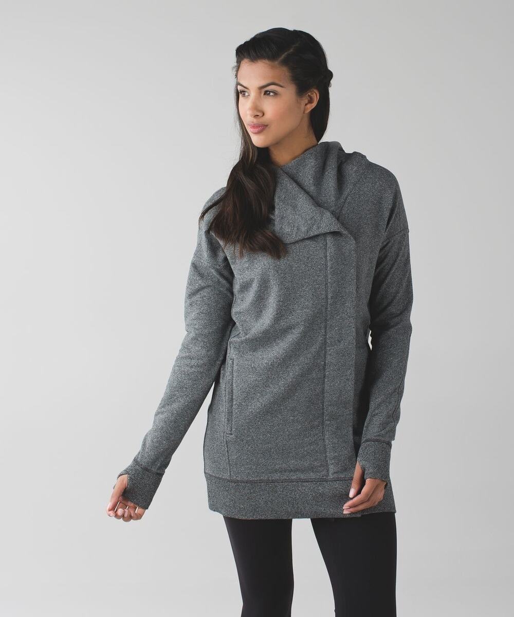 Lululemon Heathered Gray Wrap Up Jacket
